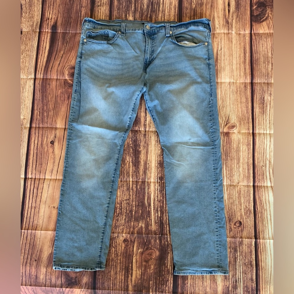 SOLD ✅ True Religion Men's Relaxed Straight Ricky Solid Blue Denim Jeans Sz: 44
